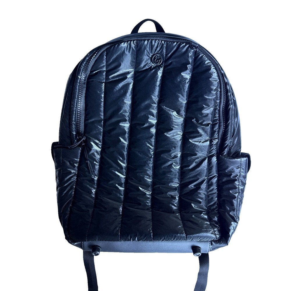 Joan & David Backpack Unisex Black Quilted Puffer Laptop Travel Bag Lightweight